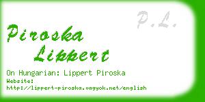 piroska lippert business card